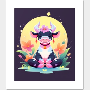 Cute Meditating Posters and Art